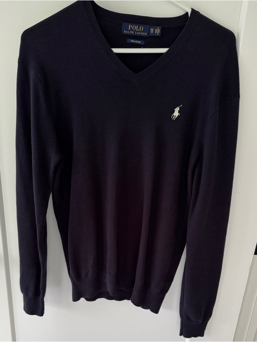 Polo by Ralph Lauren Men's Dark Navy V-Neck Sweater